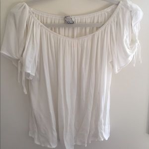 White off the shoulder top